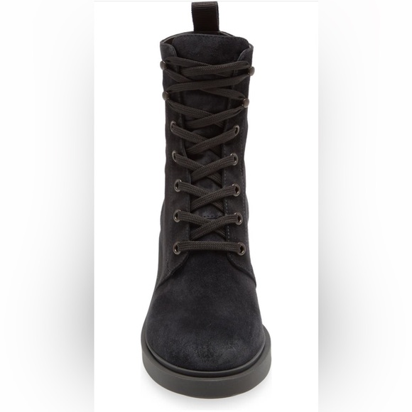 Gianvito Rossi Foster Combat Suede Ankle Boots - Picture 4 of 7